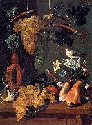 Juan de Espinosa Still-Life with Grapes, Flowers and Shells oil painting picture wholesale